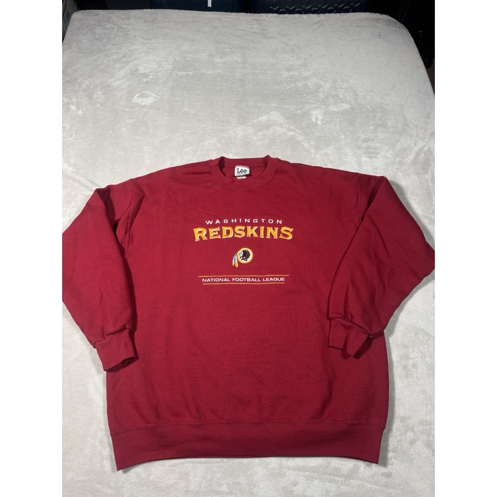 Vtg 90s Washington Redskins Lee Sport Crewneck Sweater Size L-XL